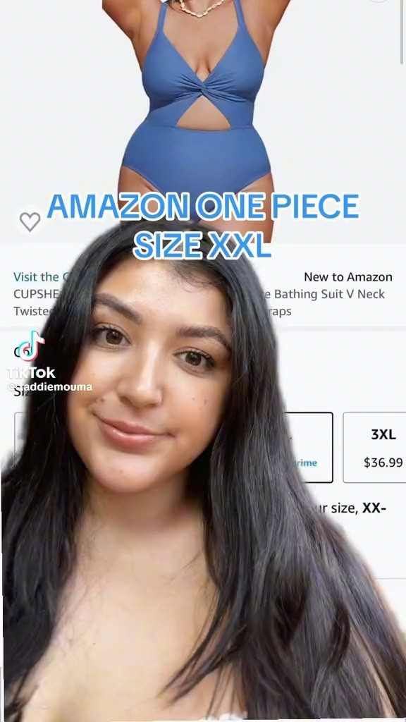 Wearing a size XXL🩵

#LTKunder50 #LTKswim #LTKcurves