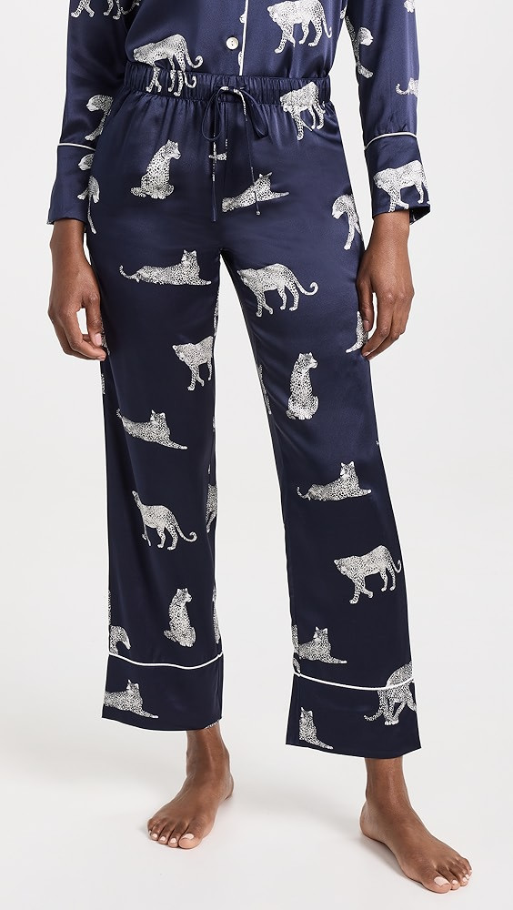 Silk Panther de Nuit Pajama Set | Shopbop