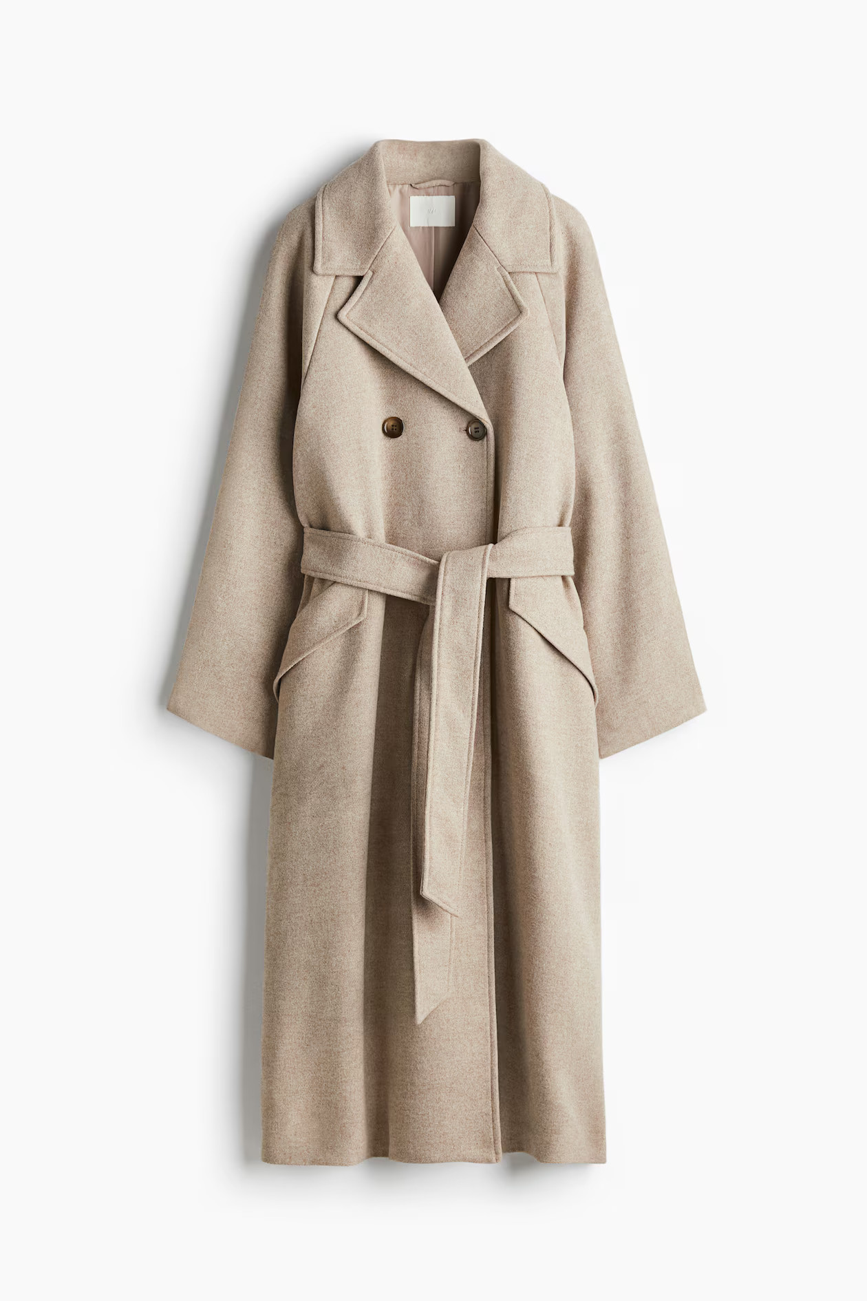 Tie-belt coat - Beige - Ladies | H&M GB | H&M (UK, MY, IN, SG, PH, TW, HK)