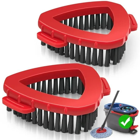 Scrub Brush Attachments for O-Cedar EasyWring 2 Tank System 2 Pcs Scrubber Mop Head | Walmart (US)