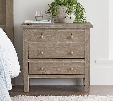 Farmhouse 28.5" 4-Drawer Nightstand | Pottery Barn (US)