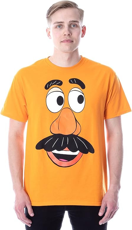Disney Toy Story Men's Mr. Potato Head Large Face Costume Adult T-Shirt | Amazon (US)