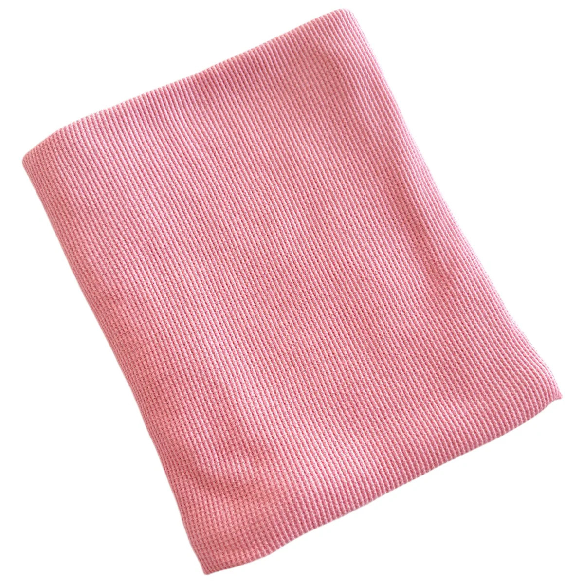 Organic Cotton Waffle Swaddle, Pink | SpearmintLOVE