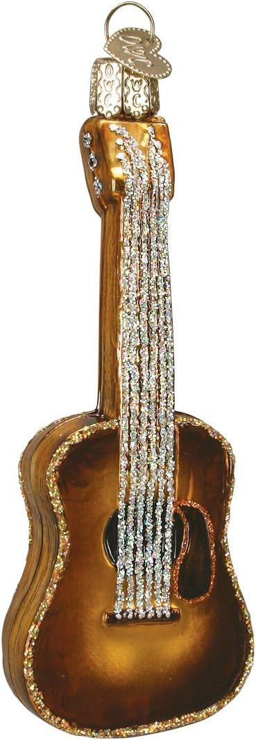 Old World Christmas 38010 Musical Instruments Glass Blown Ornaments for Christmas Tree Guitar, Gl... | Amazon (US)