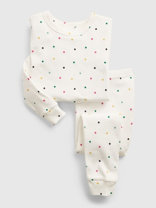 babyGap 100% Organic Cotton Polk-A-Dot PJ Set | Gap (US)