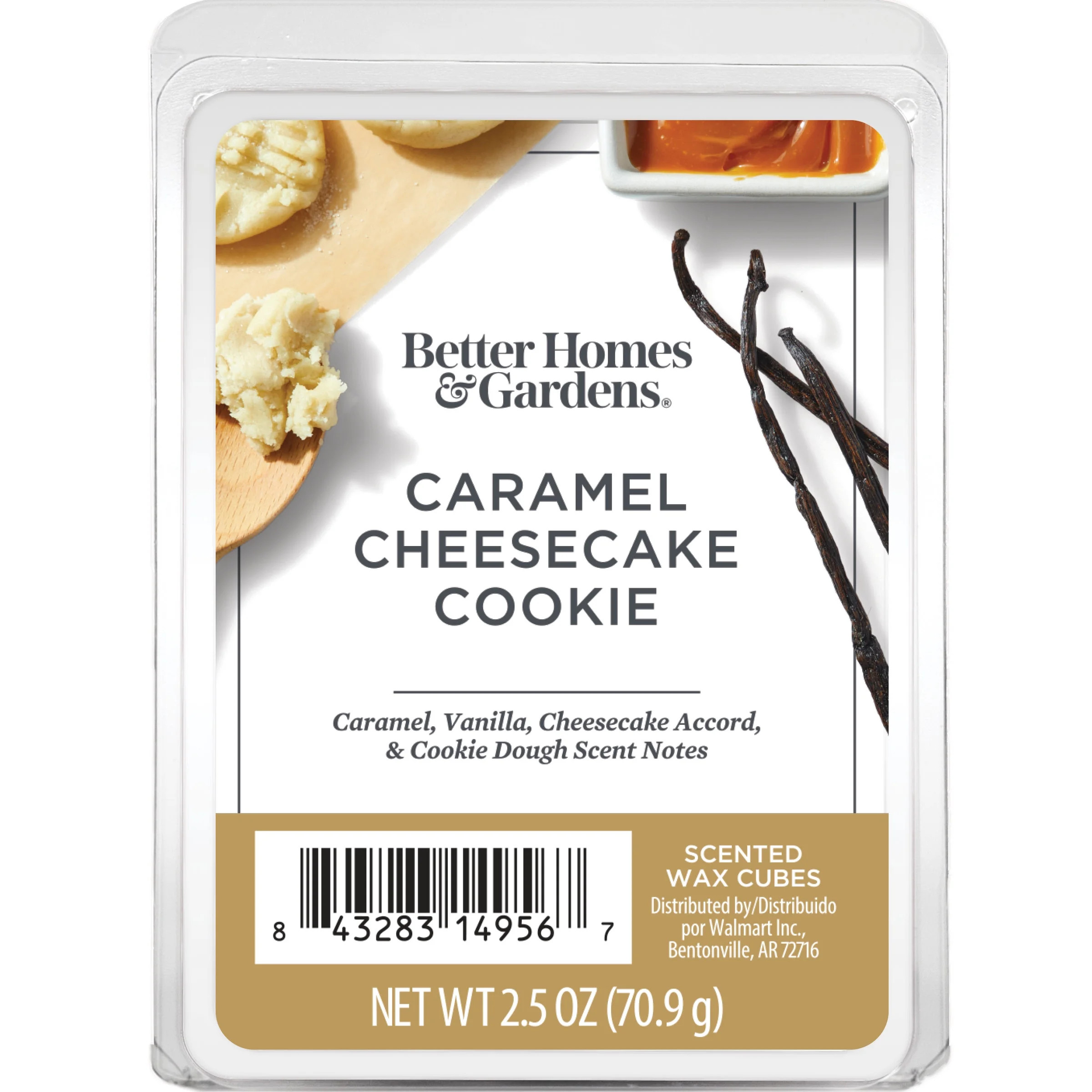 Caramel Cheesecake Cookie Scented Wax Melts, Better Homes and Gardens, 2.5 oz (1-Pack) | Walmart (US)