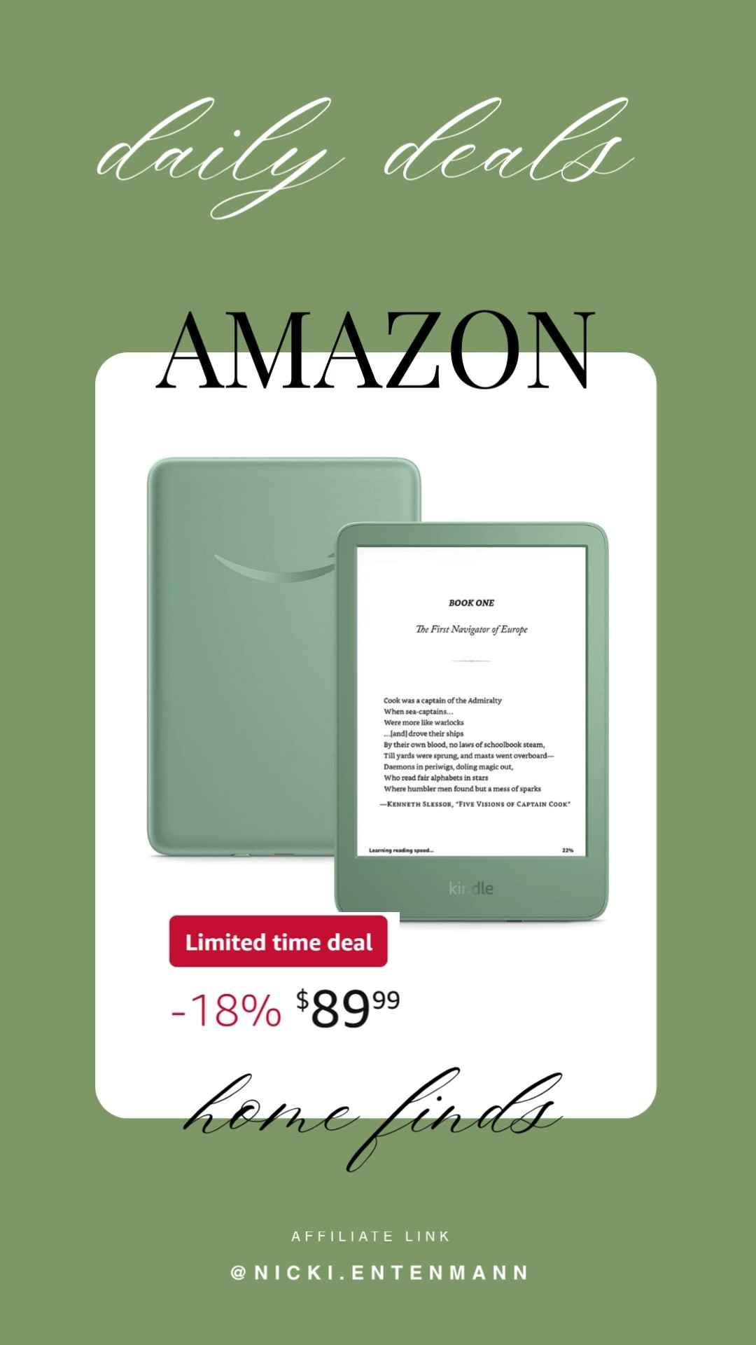 This Kindle 16 GB brings cheerful reading and effortless convenience to everyday moments with modern flair. #KindleReader #EbookDevice #16GBStorage #ReadingEssentials #BookLovers #DigitalLibrary #DailyReads #LifestyleTech #ModernReading #PortableBooks 📚✨🔋
 

 #LTKHome #LTKSaleAlert #LTKTravel