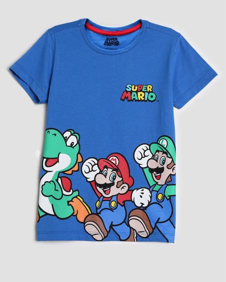 Camiseta infantil manga curta Super Mario 4-10A azul | Nintendo

#LTKbrasil
