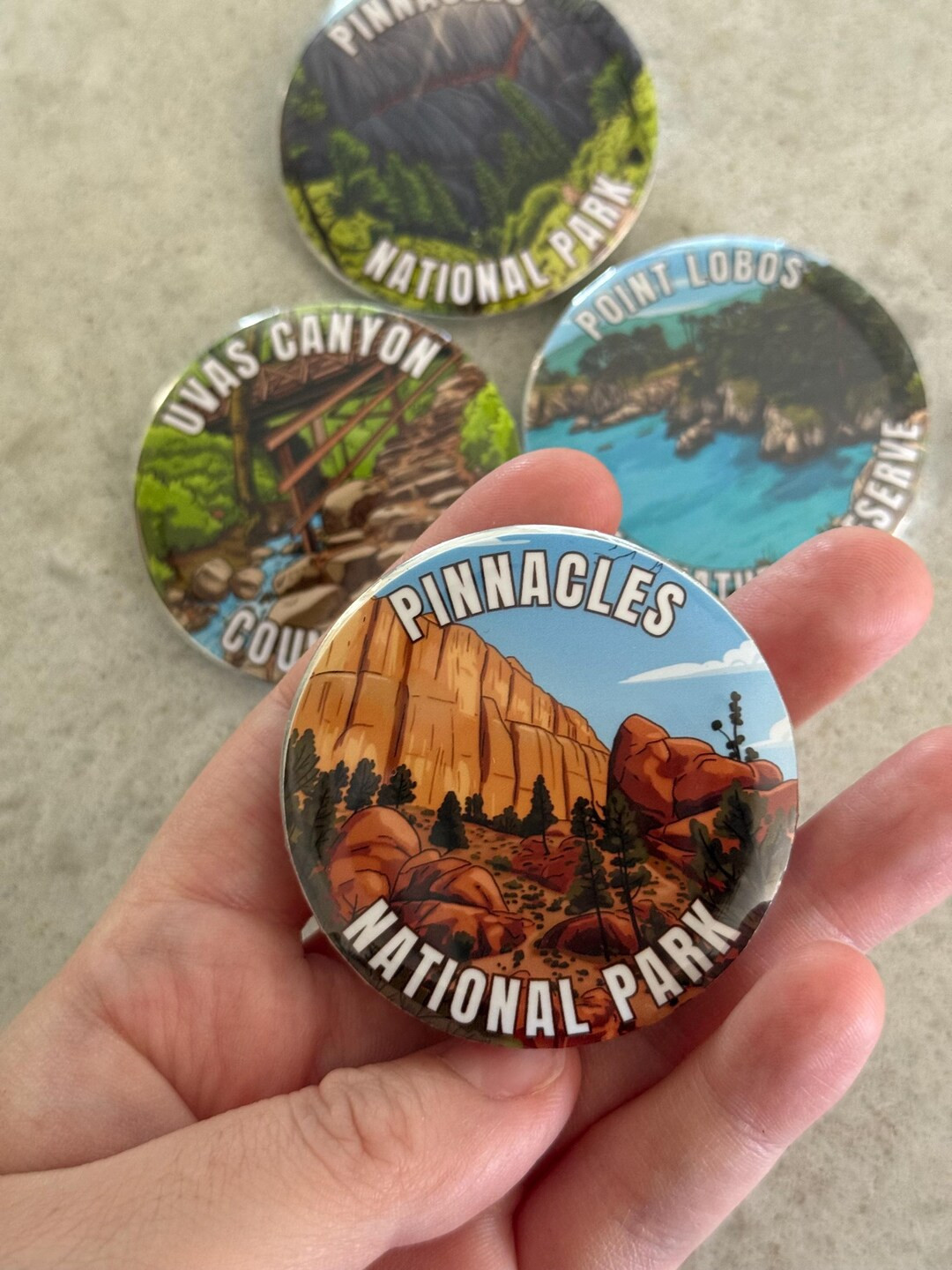 National Park Pinback Button, Collectible Travel Button, U.S. National Parks and State Reserves, ... | Etsy (US)