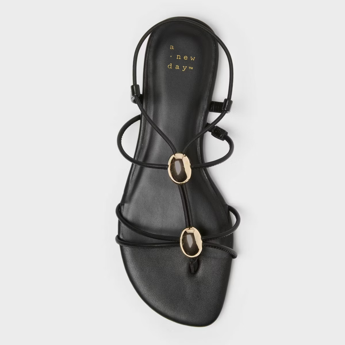 Women’s Kianna Sandals with Memory Foam Insole – A New Day™ Black | Target