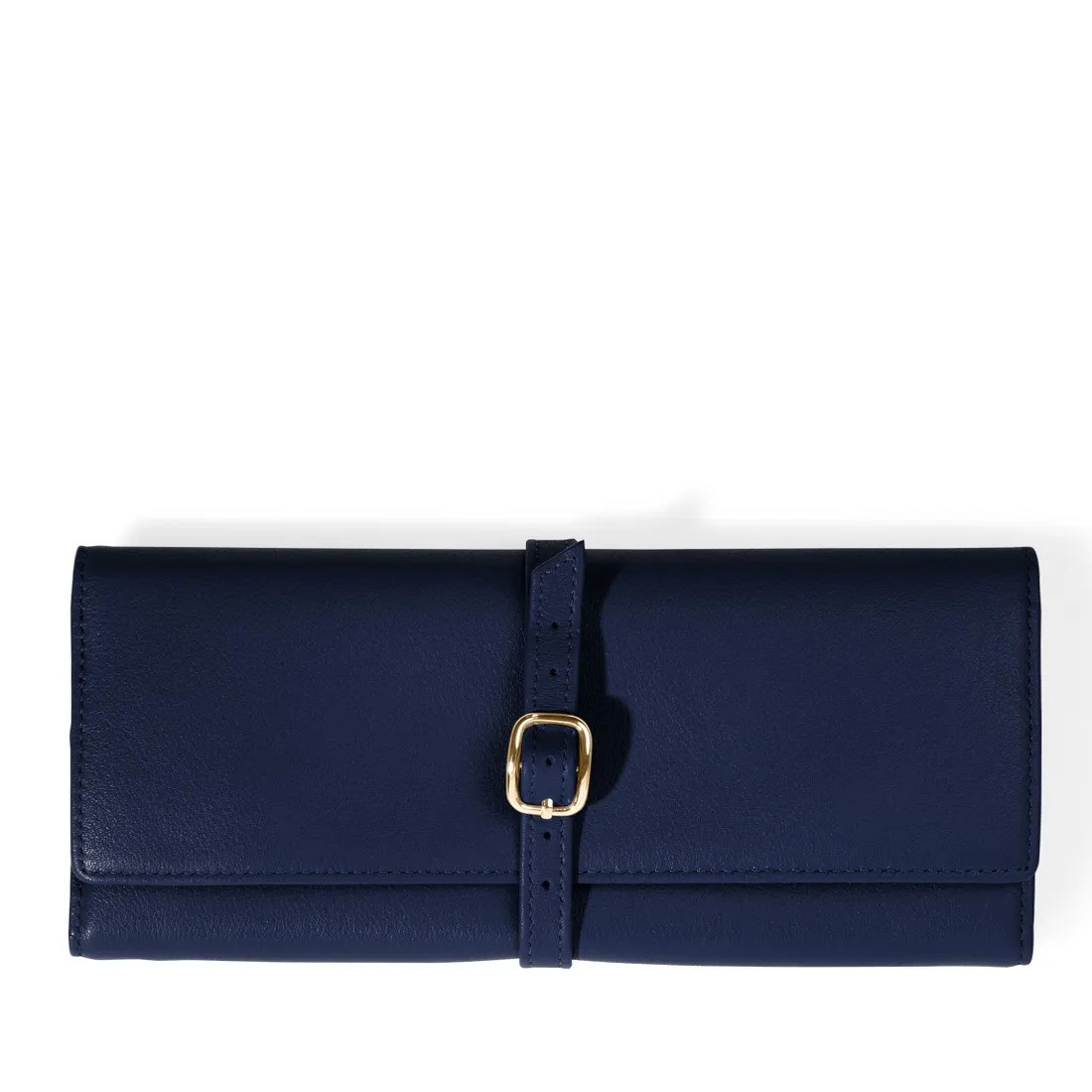 Buckled Jewelry Roll | Full grain leather Black Onyx | Leatherology