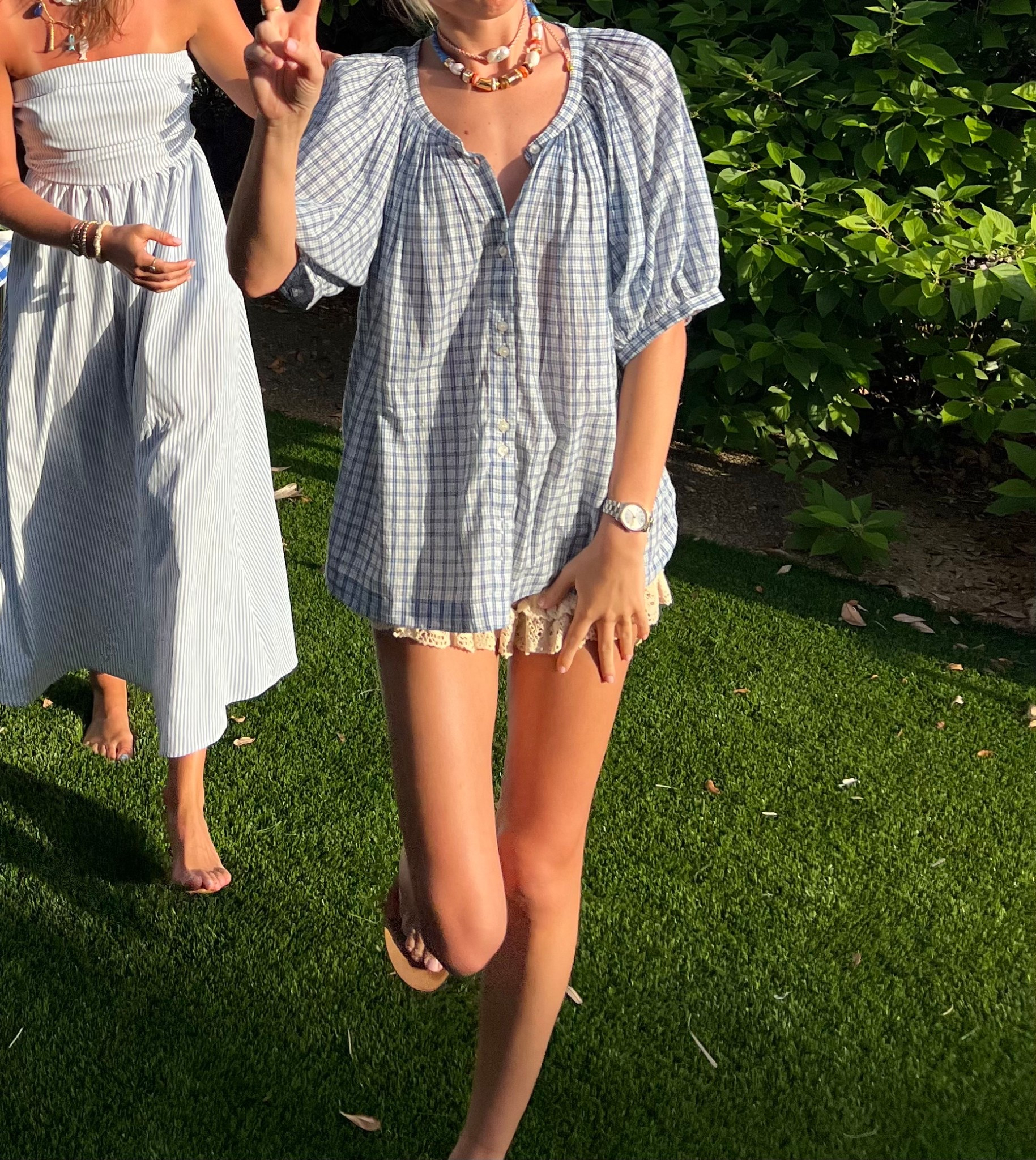 Doen X Gap dupe top + similar shorts linked 

#LTKSeasonal #LTKStyleTip