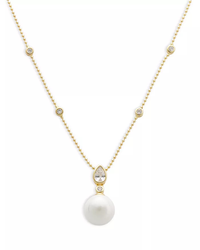 Station Imitation Pearl Necklace, 16-18" - 100% Exclusive | Bloomingdale's (US)