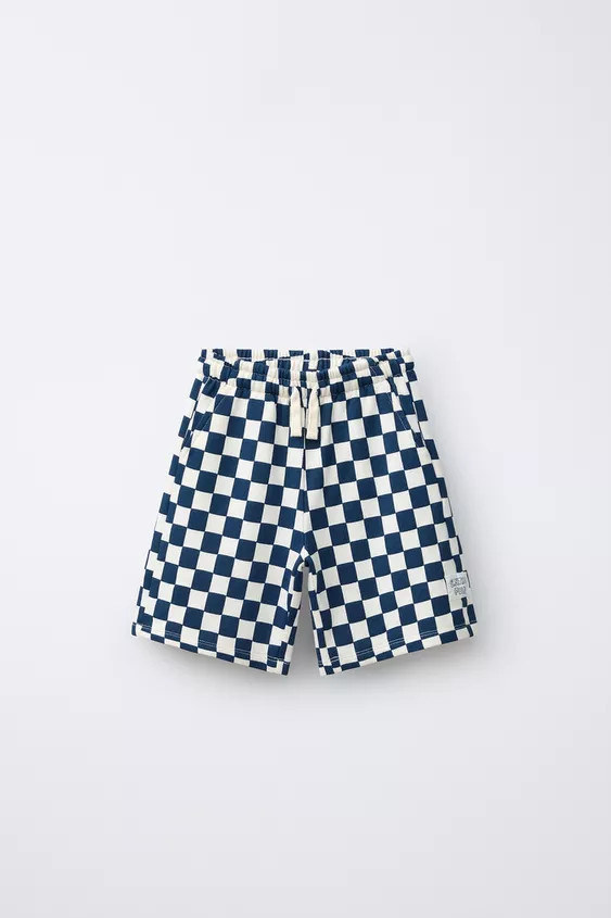 SHORT DAMIER | Zara FR