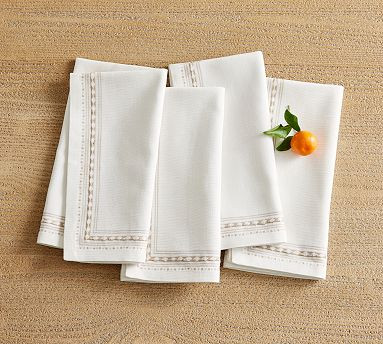 Jamila Cotton Napkins - Set of 4 | Pottery Barn (US)