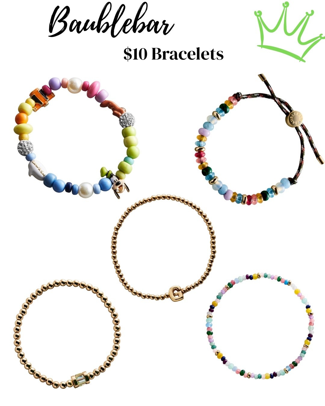 Your new favorite Disney stack is here ✨💖 $10 bracelets from BaubleBar that make every outfit a little more magical 🏰✨ 

#LTKMothersDay #LTKTravel #LTKselfcare