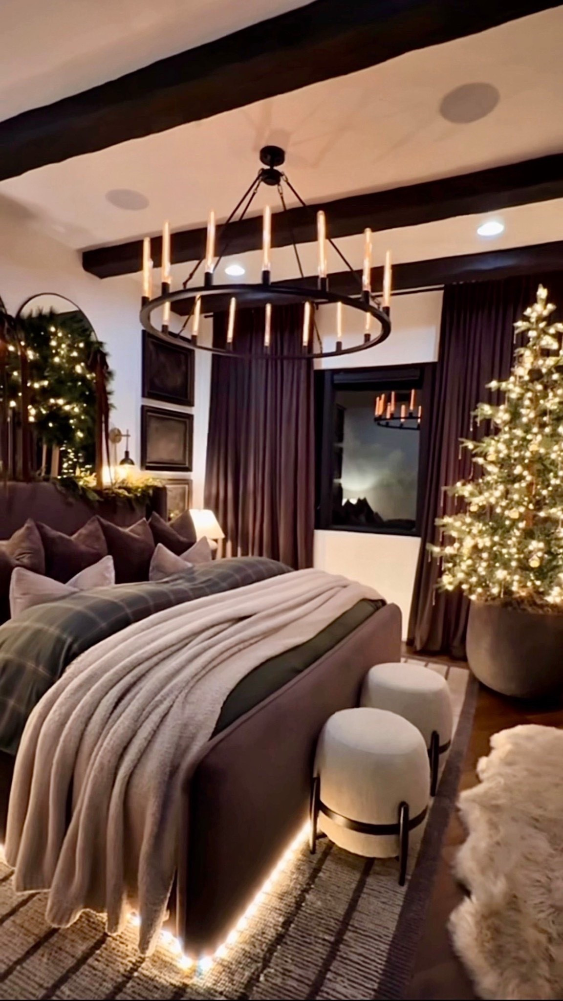 This cozy holiday bedroom still feels like such a favorite. The tree, garland, and warm lighting make it the perfect winter retreat.🥰😍

#holidaybedroom #christmasdecor #cozyinspo #neutralhome #amazonhome
#LTKStyleTip 



#LTKSeasonal #LTKHome #LTKHoliday