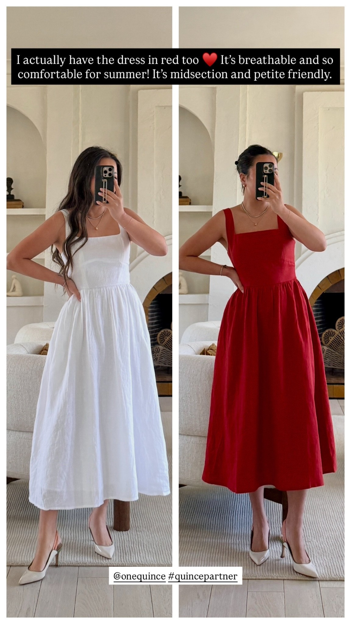 For size reference, I’m 5 ft 115 pounds and wearing an XS. Midsection and petite friendly!

My favorite dresses for summer! The linen is breathable and so comfortable.

@Quince 
#quincepartner

#LTKPetite #LTKOver40 #LTKTravel