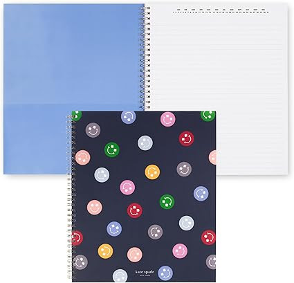 kate spade new york Large College Ruled Notebook, 11" x 9.5" Spiral Notebook with 160 Pages (Spad... | Amazon (US)