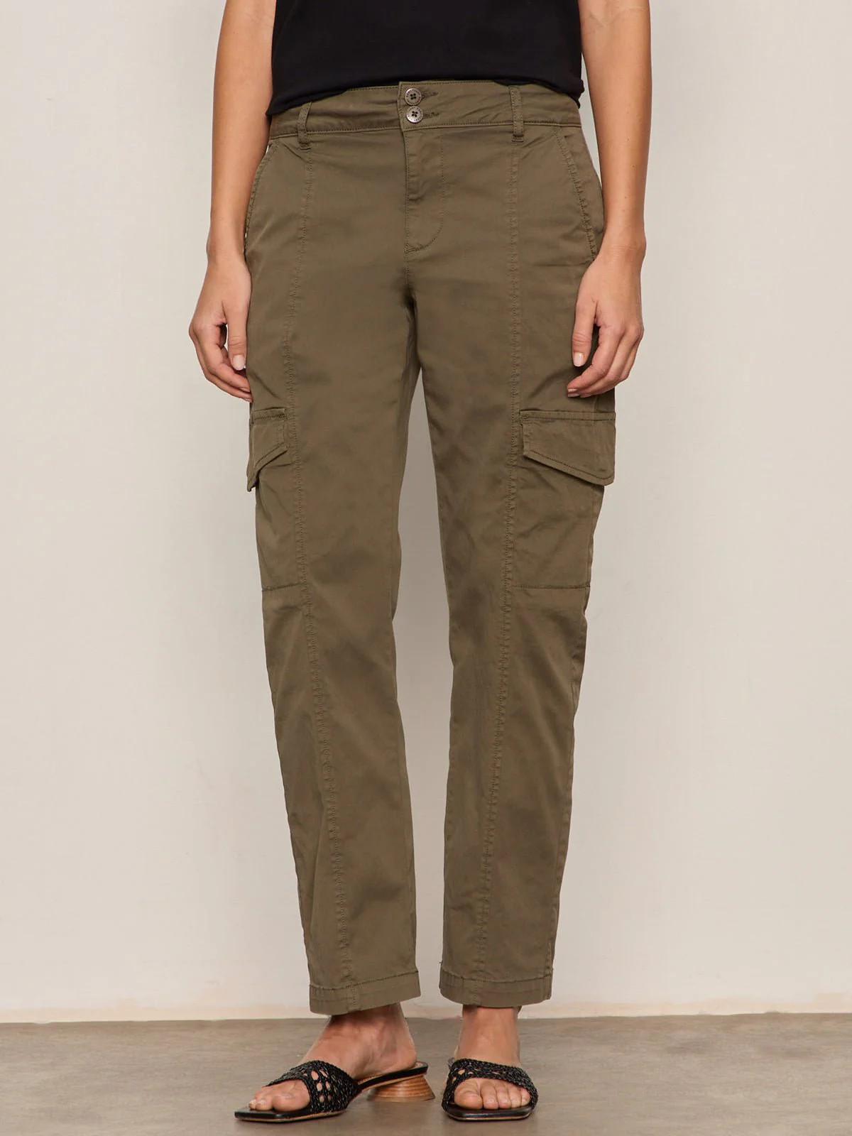 Rebel Straight Crop Pant Fatigue - Sanctuary Clothing | Sanctuary Clothing