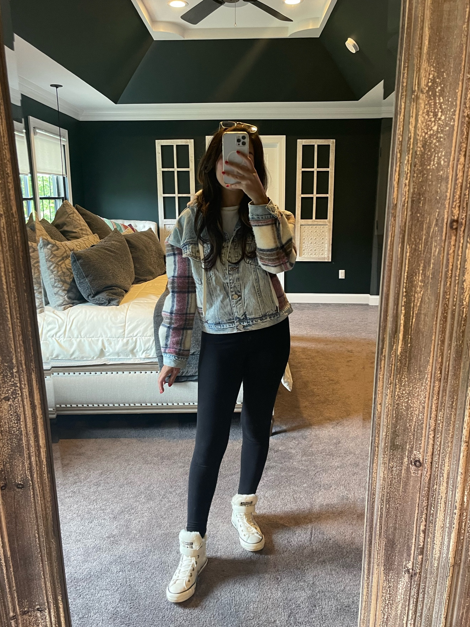 Plaid & Denim shacket ⚡️ give me all the cozy fall fashion 
•
•
•
•
•
Converse, shearling, shacket, plaid, denim, blank nyc, Bloomingdale’s, friends and family, Fall look, boots, booties, ankle boots, ankle booties, bucket bag, earrings, hoops, drop earrings, mules, clutch, cross body, heels, sale, sales, strappy heels, date night, ootd, style inspo, style inspiration, outfit ideas, leather skirt, mini skirt, button down, choker, necklace, loafers, diamond choker, blazer, outfit of the day, rings, ring, jewelry, accessories, leather pants, denim, jeans, bodysuit, amazon, amazon fashion, sweater, holiday look, sequins, tote, tote bag, leather bag, shopper bag 

#LTKsalealert #LTKHoliday #LTKSeasonal