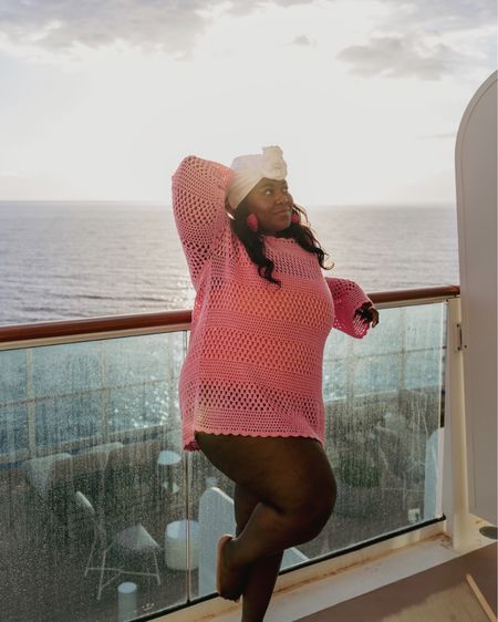 Reminiscing the last day of my Sun Princess cruise with this beautiful sunset🌞 

plus size fashion, show me your mumu, bathing suit, swim wear, gold jewelry, pink outfit inspo, spring, summer, cruise looks, style guide

#LTKplussize #LTKswim #LTKtravel