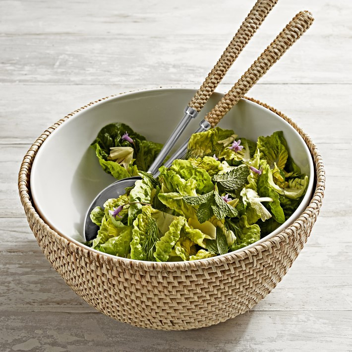 Light Woven Salad Servers | Williams-Sonoma