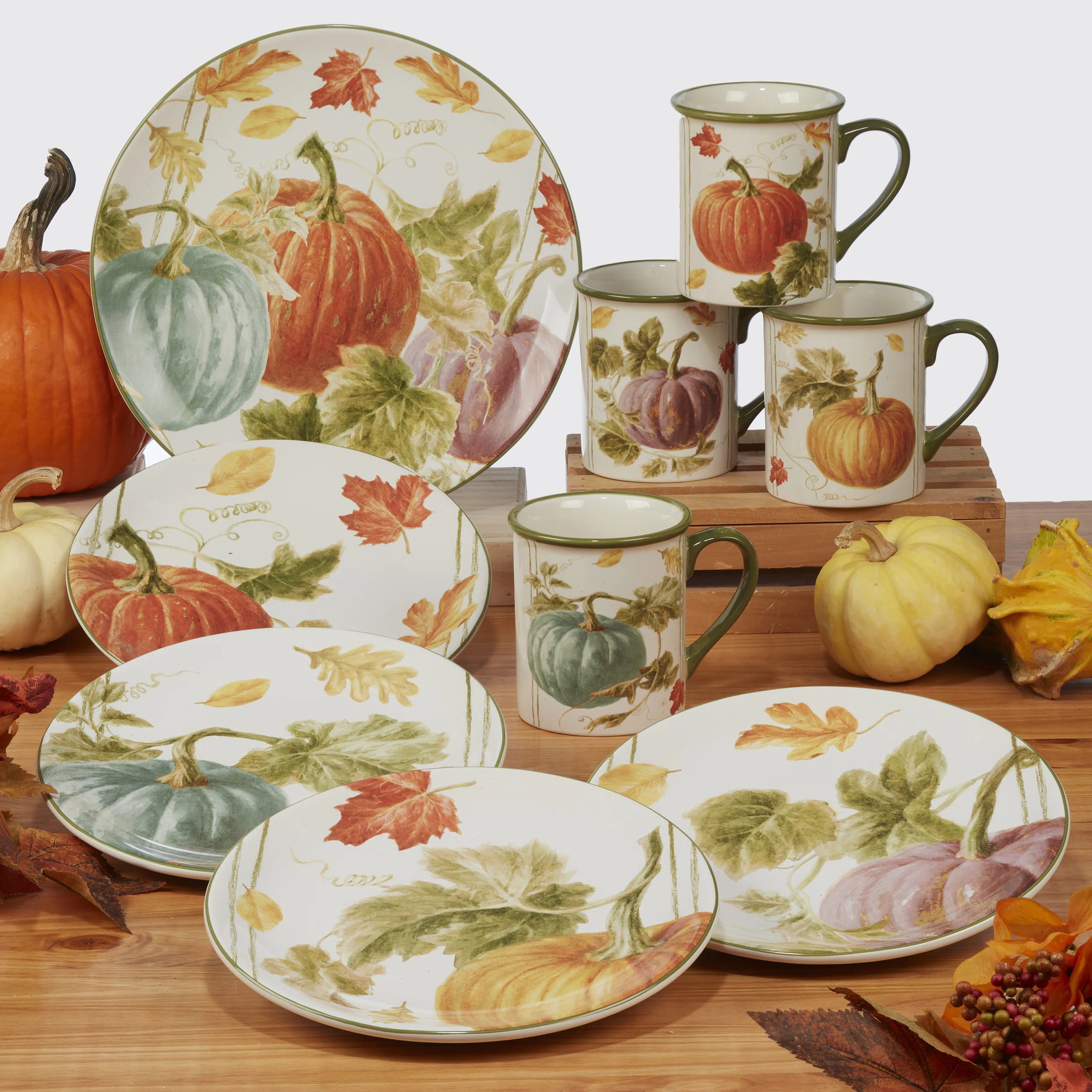 Certified International Autumn Harvest 16Pc Dinnerware Set & Reviews | Wayfair | Wayfair North America