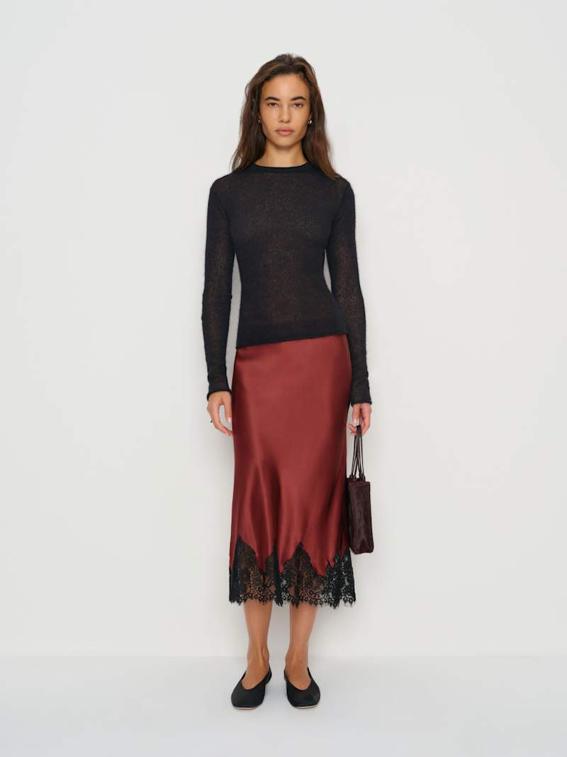 Carolina Silk Skirt | Reformation (Global)