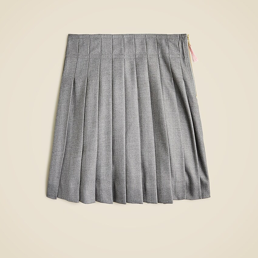 Girls' pleated skirt in twill | J. Crew US