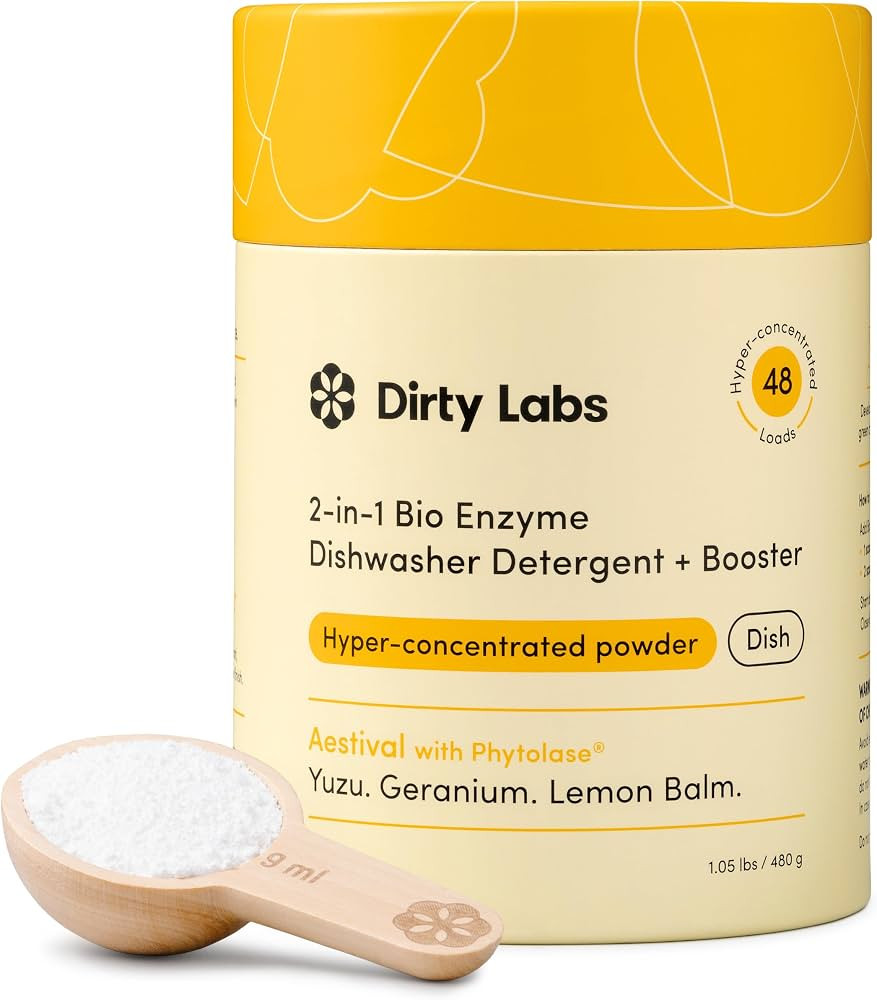 Dirty Labs | Dishwasher Detergent and Booster | Aestival Scent | 48 Loads (1 lb) | Ultra Clean, S... | Amazon (US)