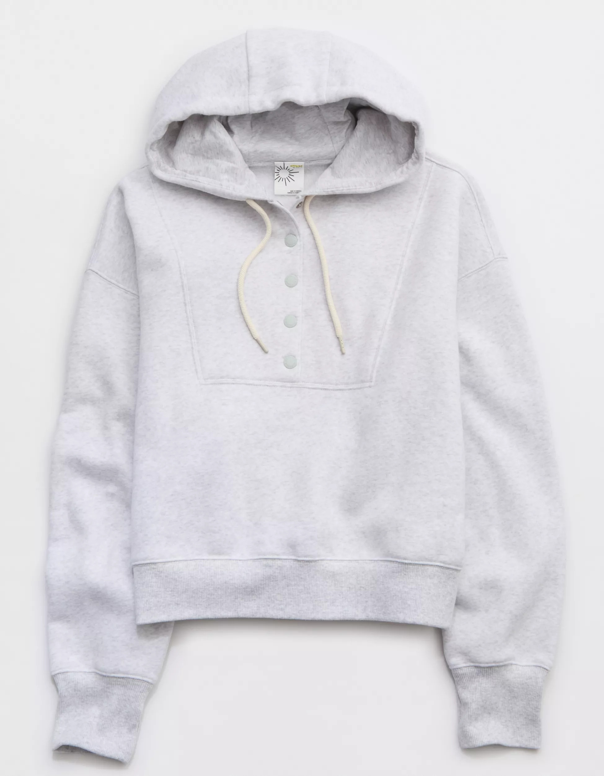 OFFLINE By Aerie Cloud Fleece Snap Front Hoodie | Aerie