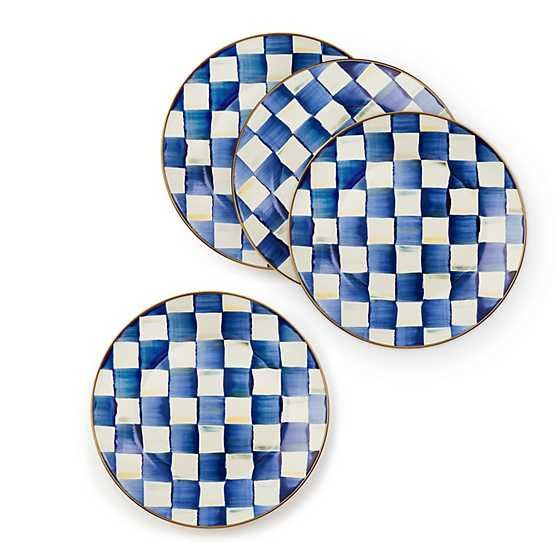 Royal Check Dinner Plates, Set of 4 | MacKenzie-Childs