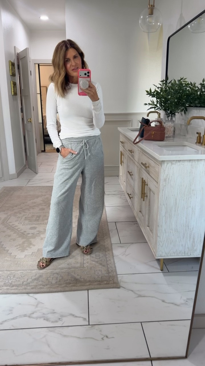 What I’m wearing to run errands
Anthro sweats size small
Hold tight tee size 6

#LTKOver40 #LTKootd