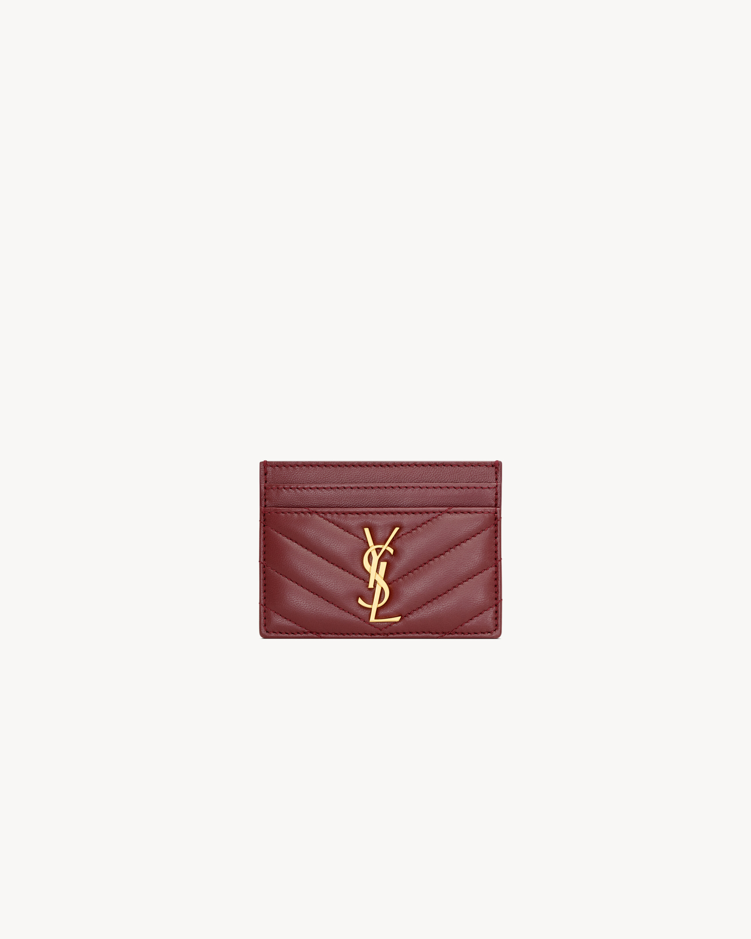 CASSANDRE MATELASSÉ card case in lambskin | Saint Laurent Inc. (Global)