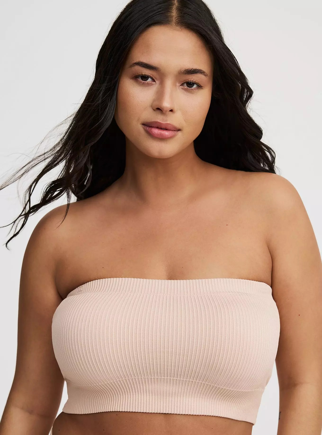 Unlined Seamless Rib Bandeau | Torrid (US & Canada)