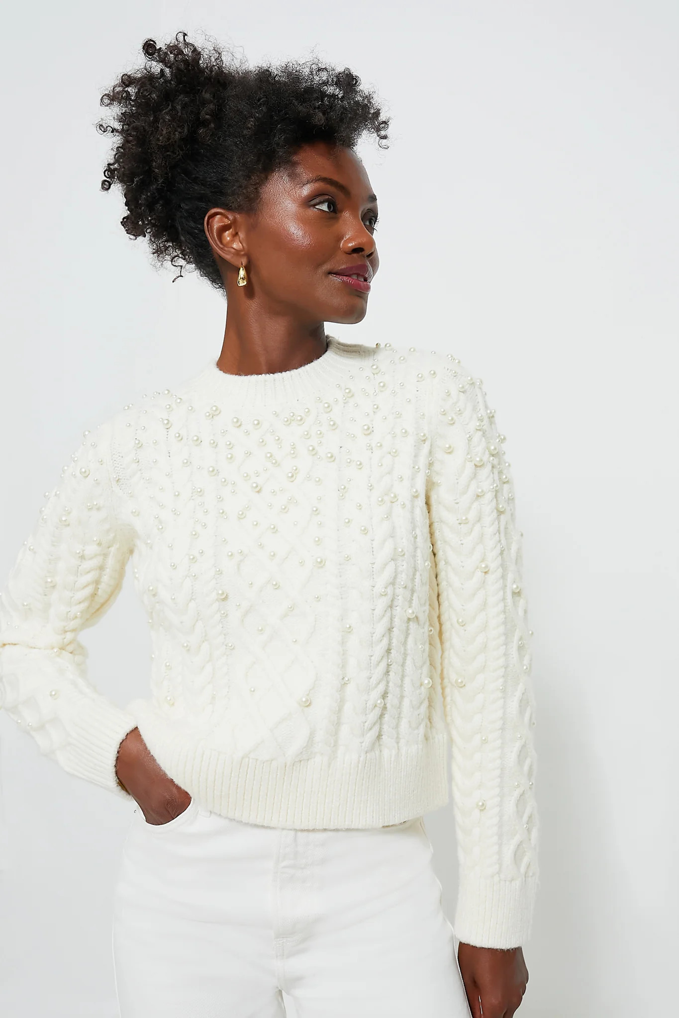 Pearl Embellished Ellis Sweater | Tuckernuck (US)