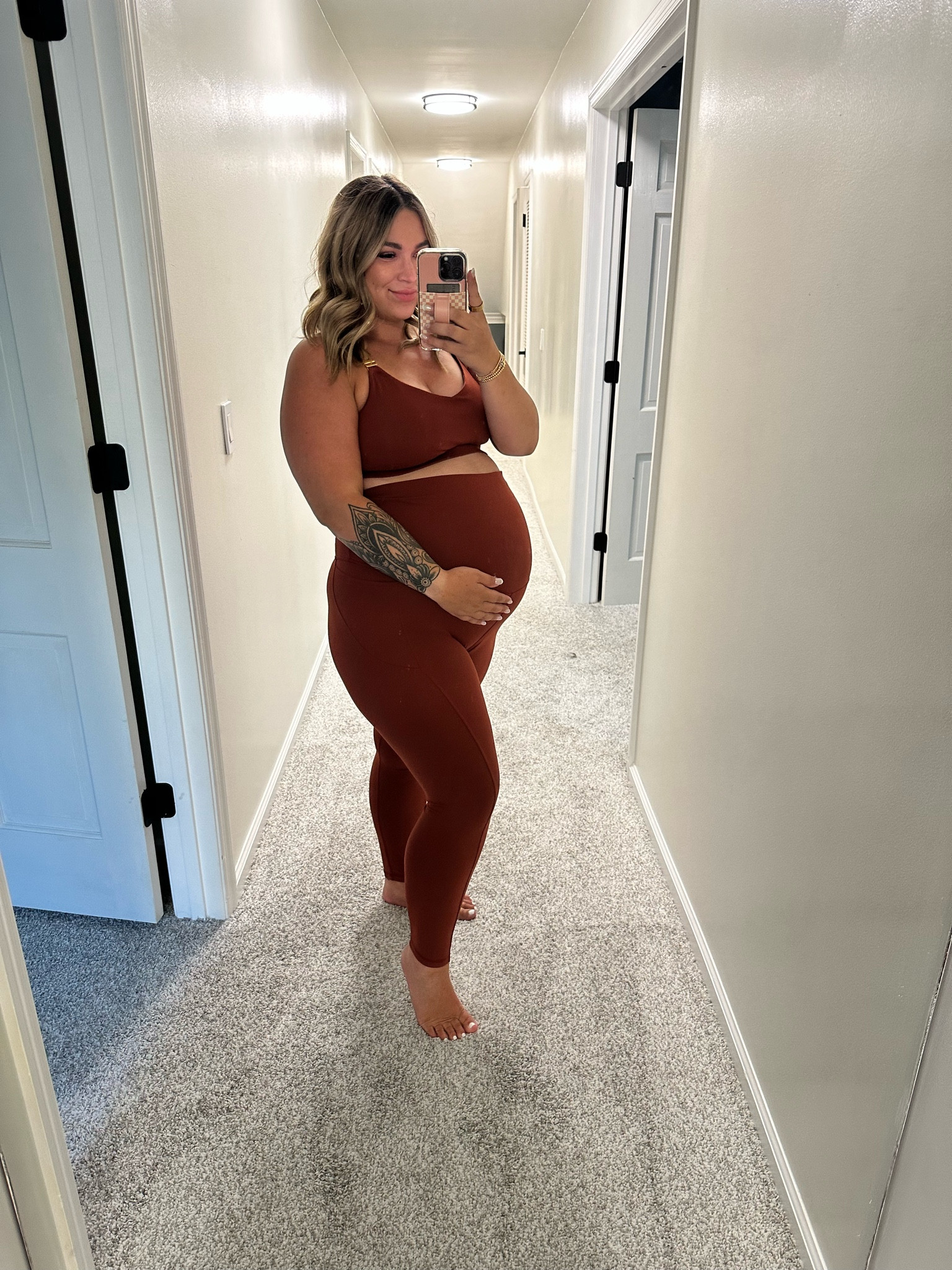 This nursing friendly set is SO comfy. Fits true to size, wearing a size large 

#LTKBump #LTKFitness #LTKFindsUnder100