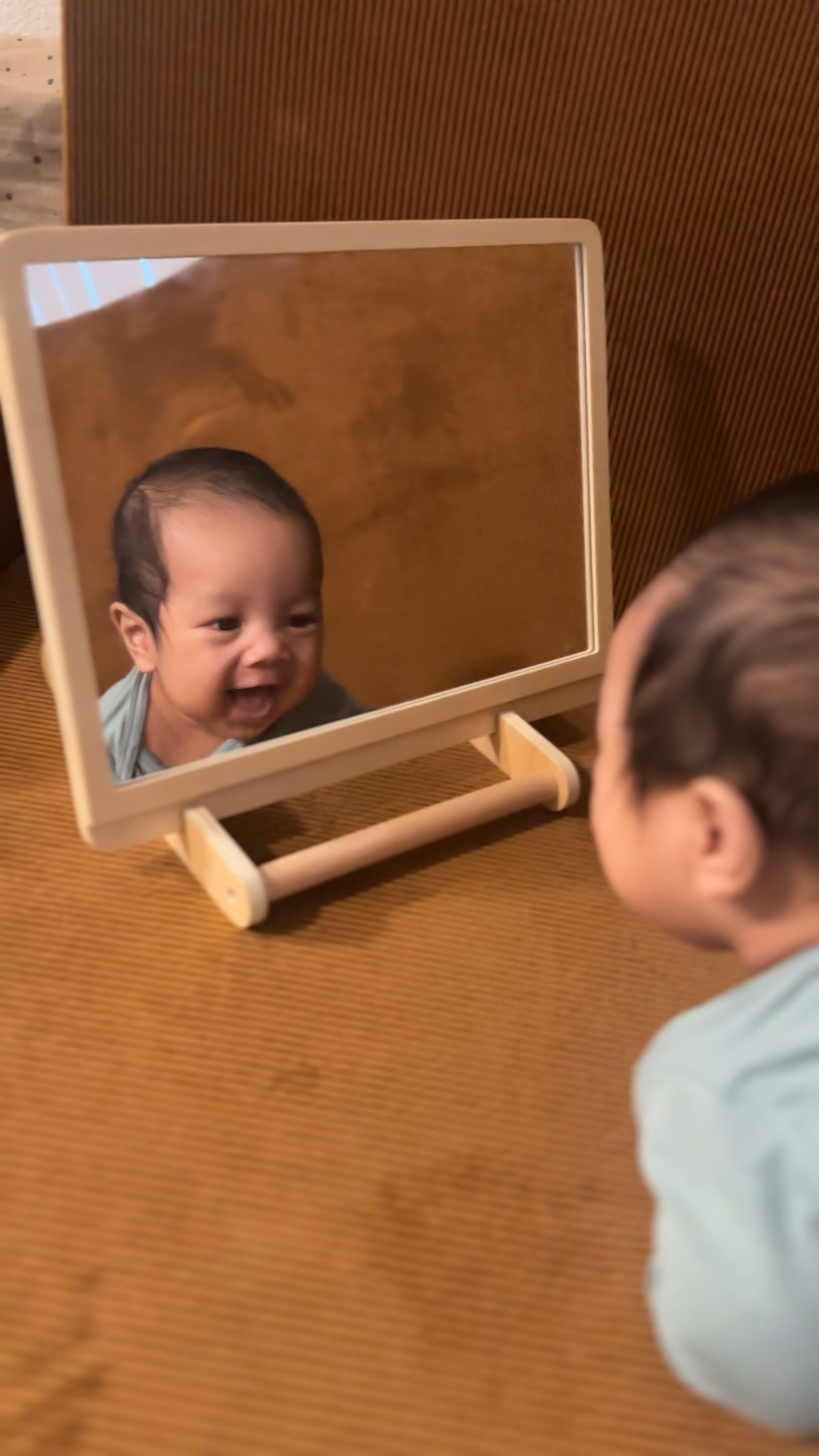 My 3 month old said HI 🥹🩵✨  He loves to see himself and recognizes using the tummy time mirror. 🫶🏼 

Amazon Prime Day! 🤍✨ ( October 8-9 only )
Don't miss out on 20% OFF Peariwinkle’s best-selling products! 🤩

We love and are obsessed with the Tummy Time Set and still use the Newborn Play Box. This is the perfect time to get your little besties what they need to learn + grow through play high-quality toys that are designed to spark curiosity and support early development. 🩵🥹 

#LTKBaby #LTKSaleAlert #LTKxPrimeDay