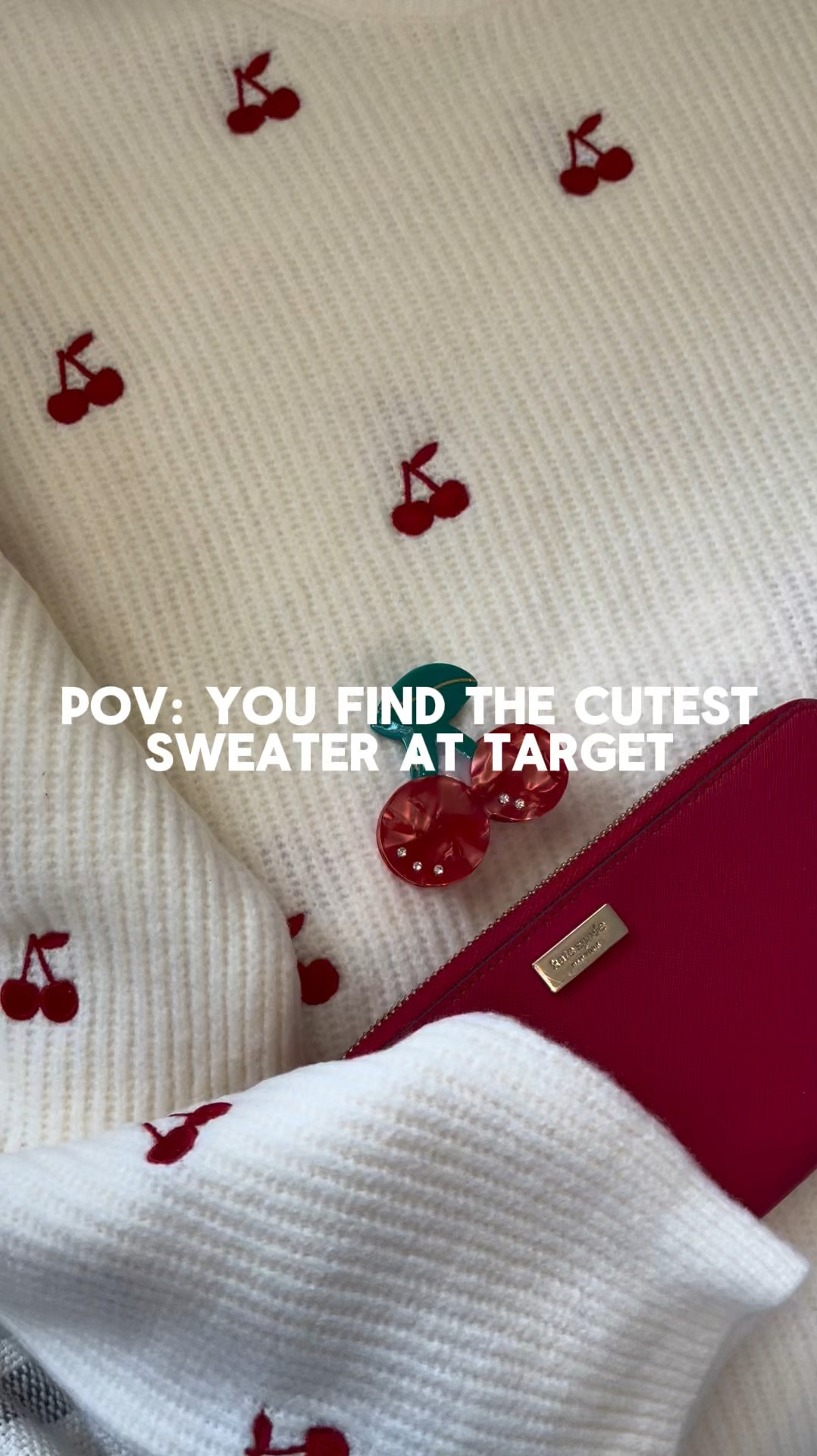 Cherry Sweater on my tik tok 

#LTKHoliday #LTKStyleTip #LTKOver40