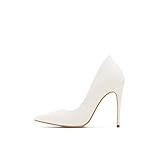 ALDO Women's Cassedy Dress Heel Shoes Stiletto Pump, White, 10 | Amazon (US)