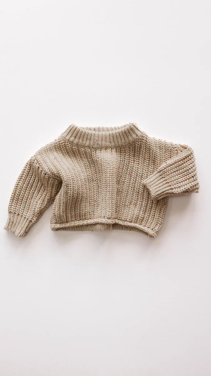 Knit Sweater - Wheat Confetti | Forever French
