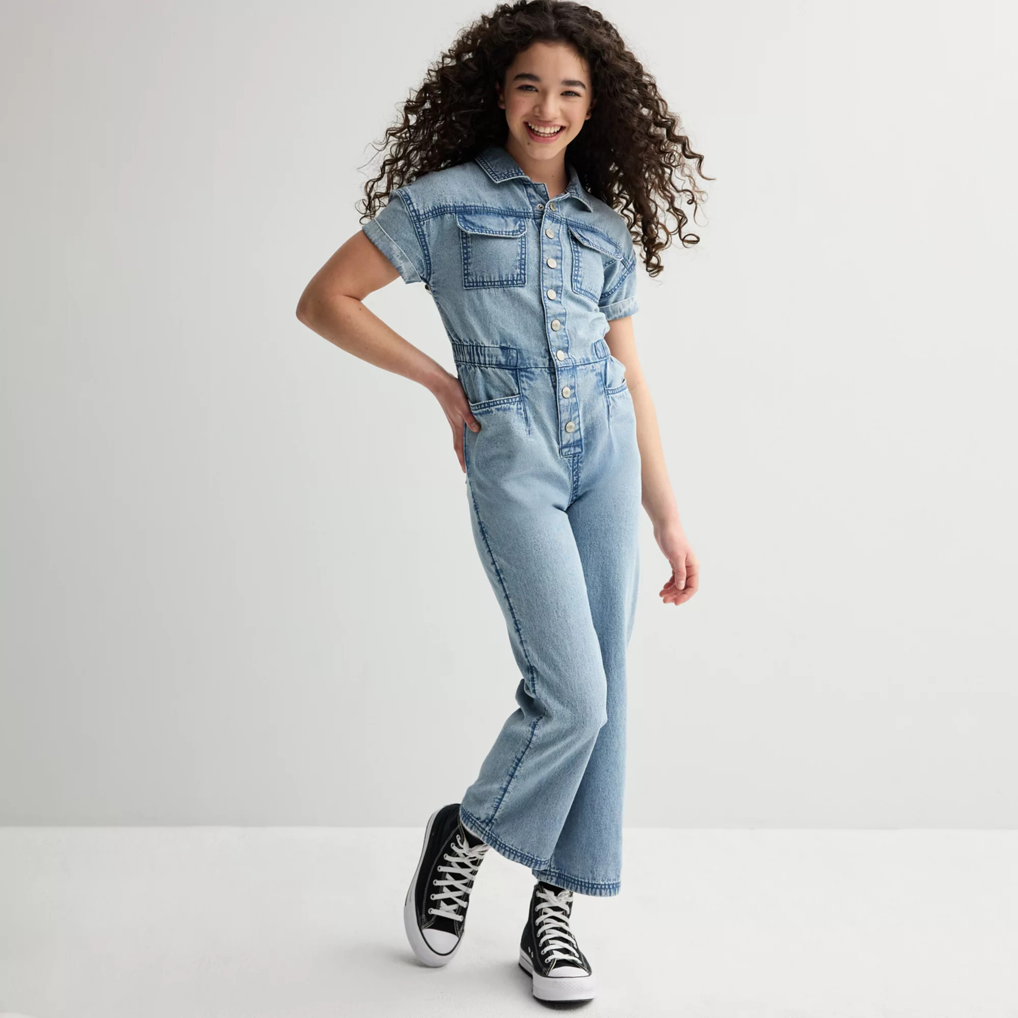 Girls 7-16 Limited Too Denim Jumpsuit | Kohl's