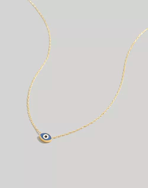 Enamel Evil Eye Pendant Necklace | Madewell