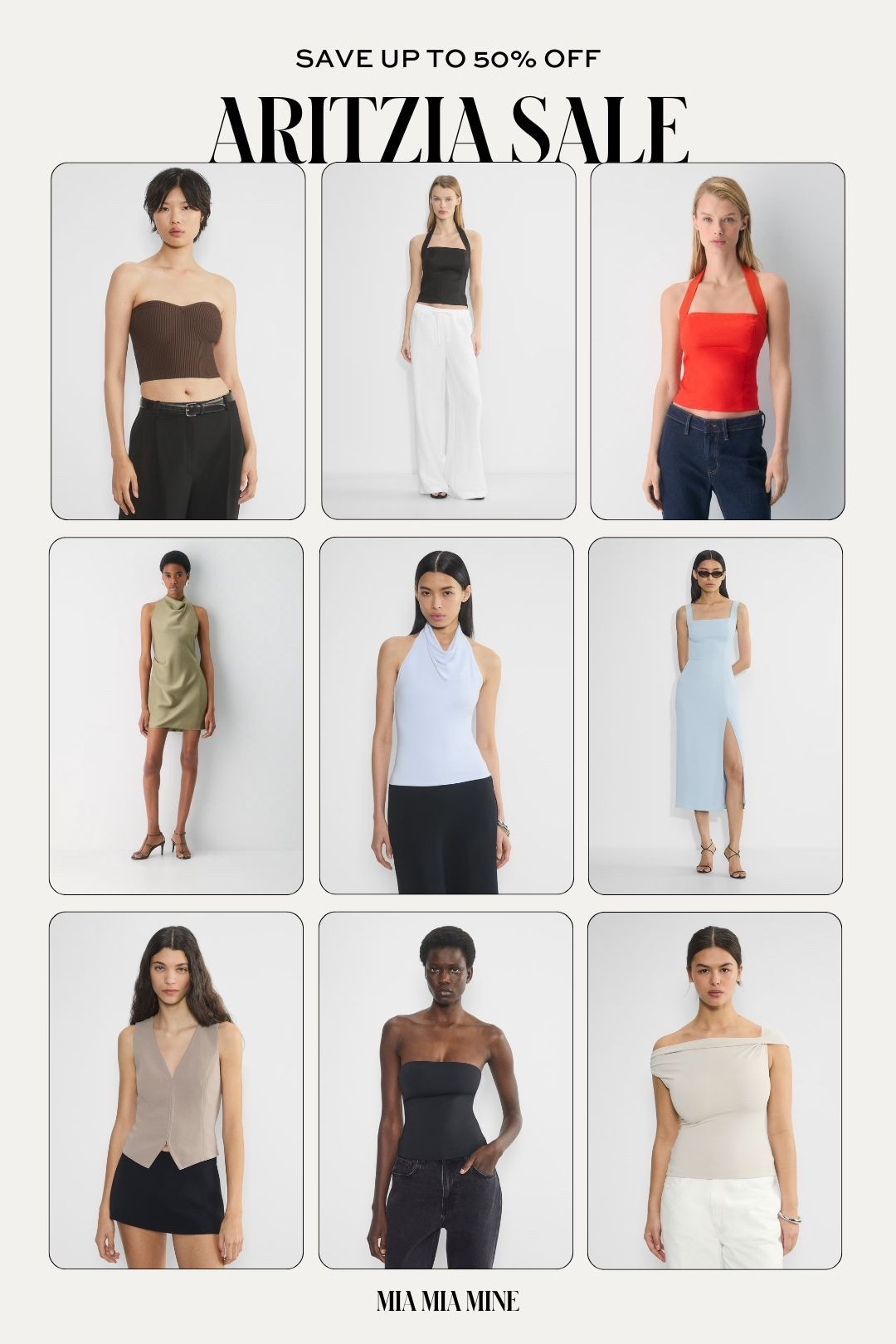 Ariztia summer sale
Save up to 50% off halter tops, summer dresses and vest tops



#LTKSeasonal #LTKFindsUnder100 #LTKSaleAlert