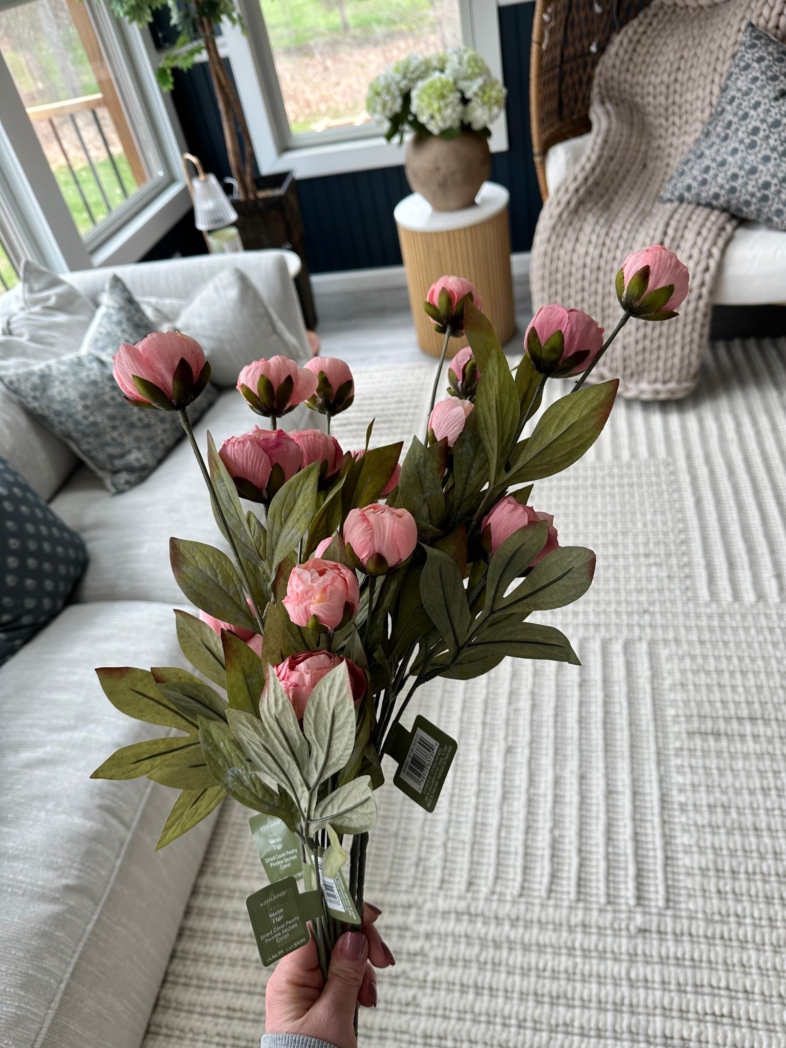 5 coral peony faux floral stems from Michael’s 

#LTKHome