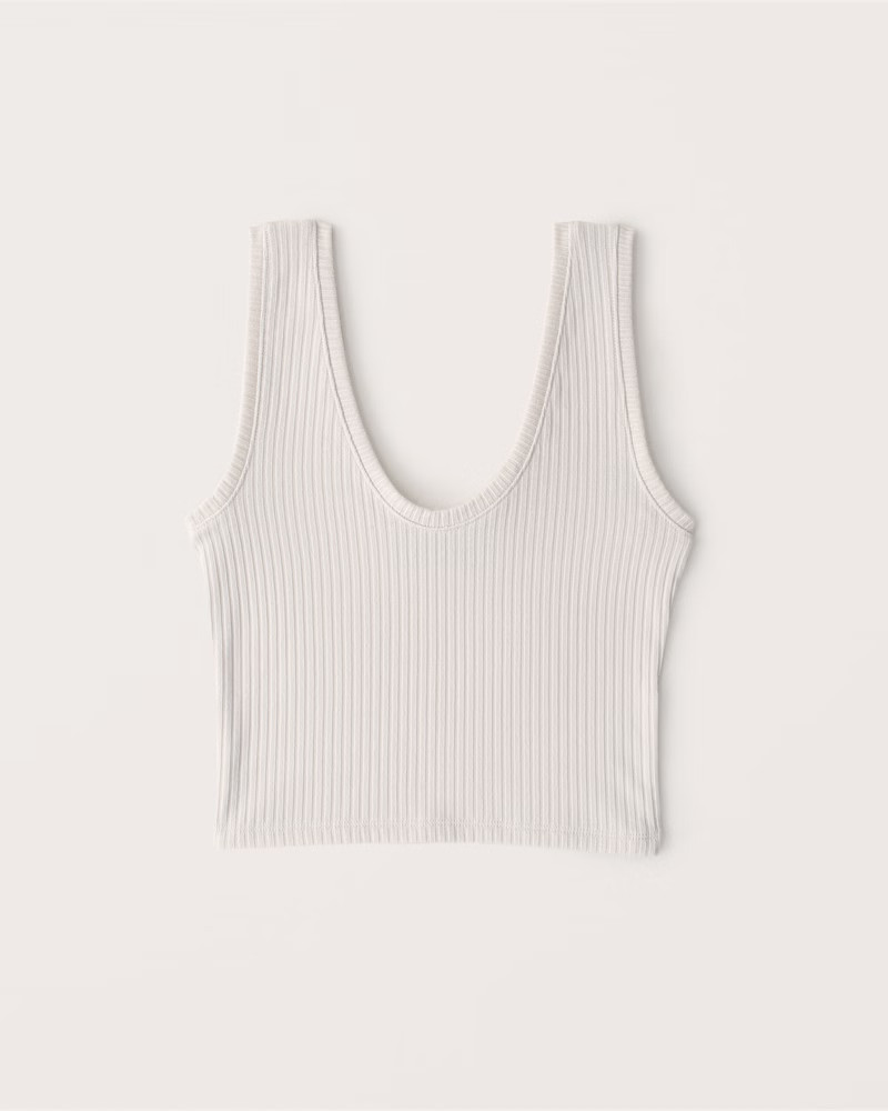 Sweater Rib Scoopneck Tank | Abercrombie & Fitch (US)