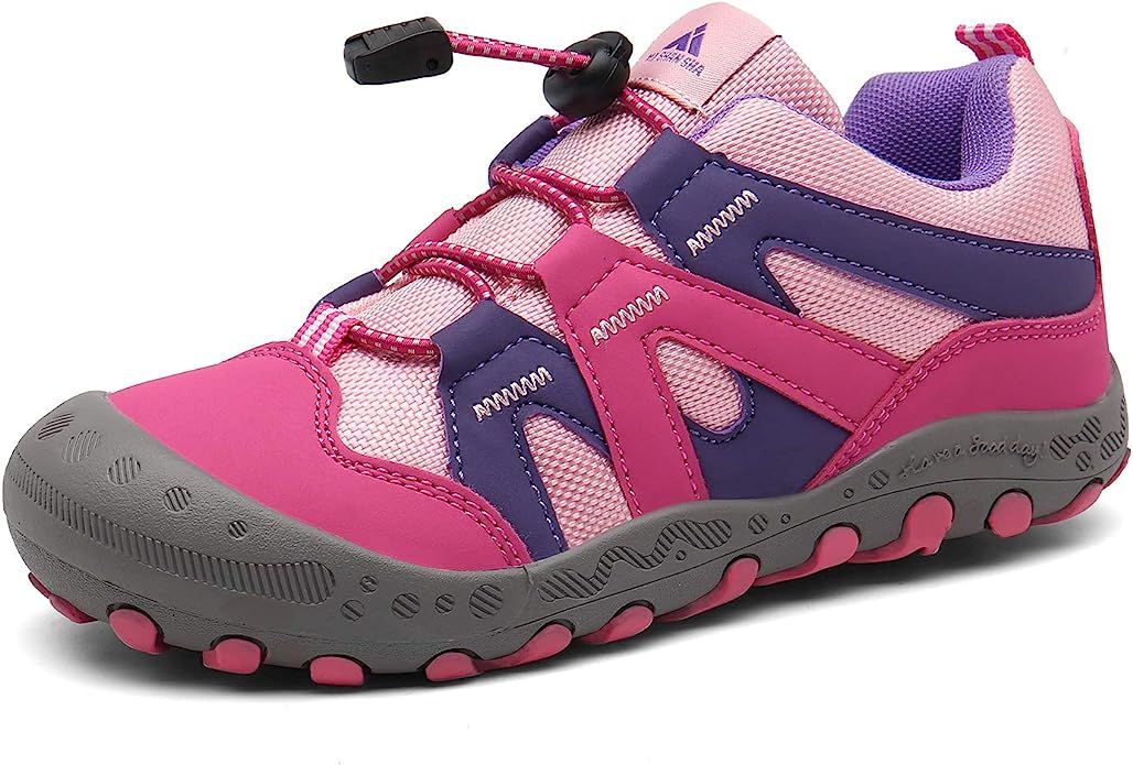 Mishansha Boys Girls Athletic Hiking Shoes Anti Collision Non Slip Outdoor Walking Running Sneake... | Amazon (US)
