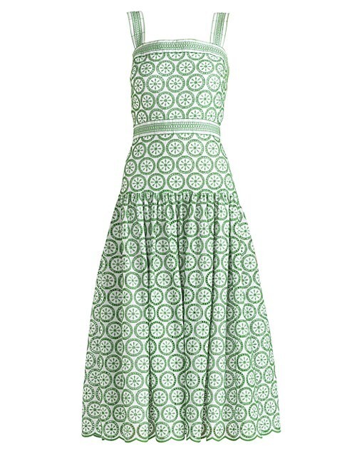Mirabella Embroidered Tea Dress | Saks Fifth Avenue