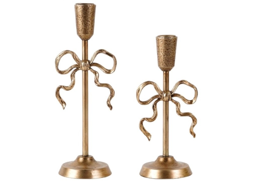 Gift Idea: Pretty Bow Candle Holder Set

#LTKHome #LTKHoliday #LTKFindsUnder50